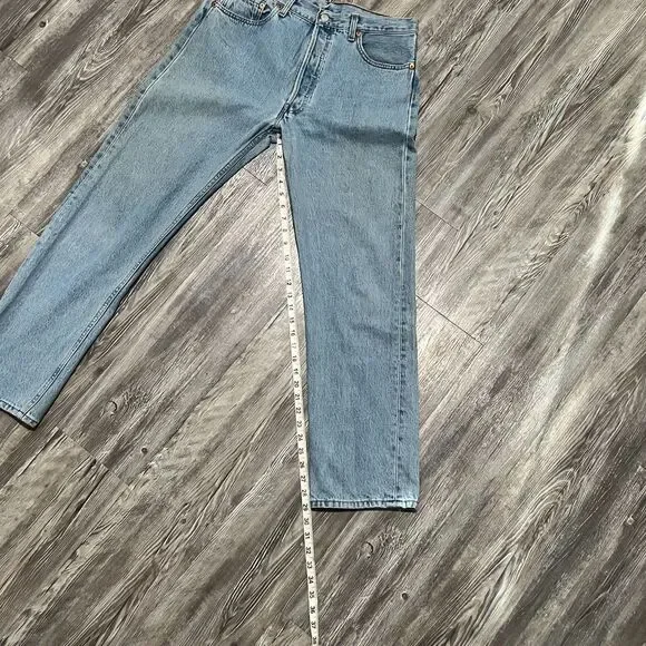 Vintage 1998 Levis 501 Made in France Grunge Jeans 34 x 30 (33 x 29) - Picture 9 of 16